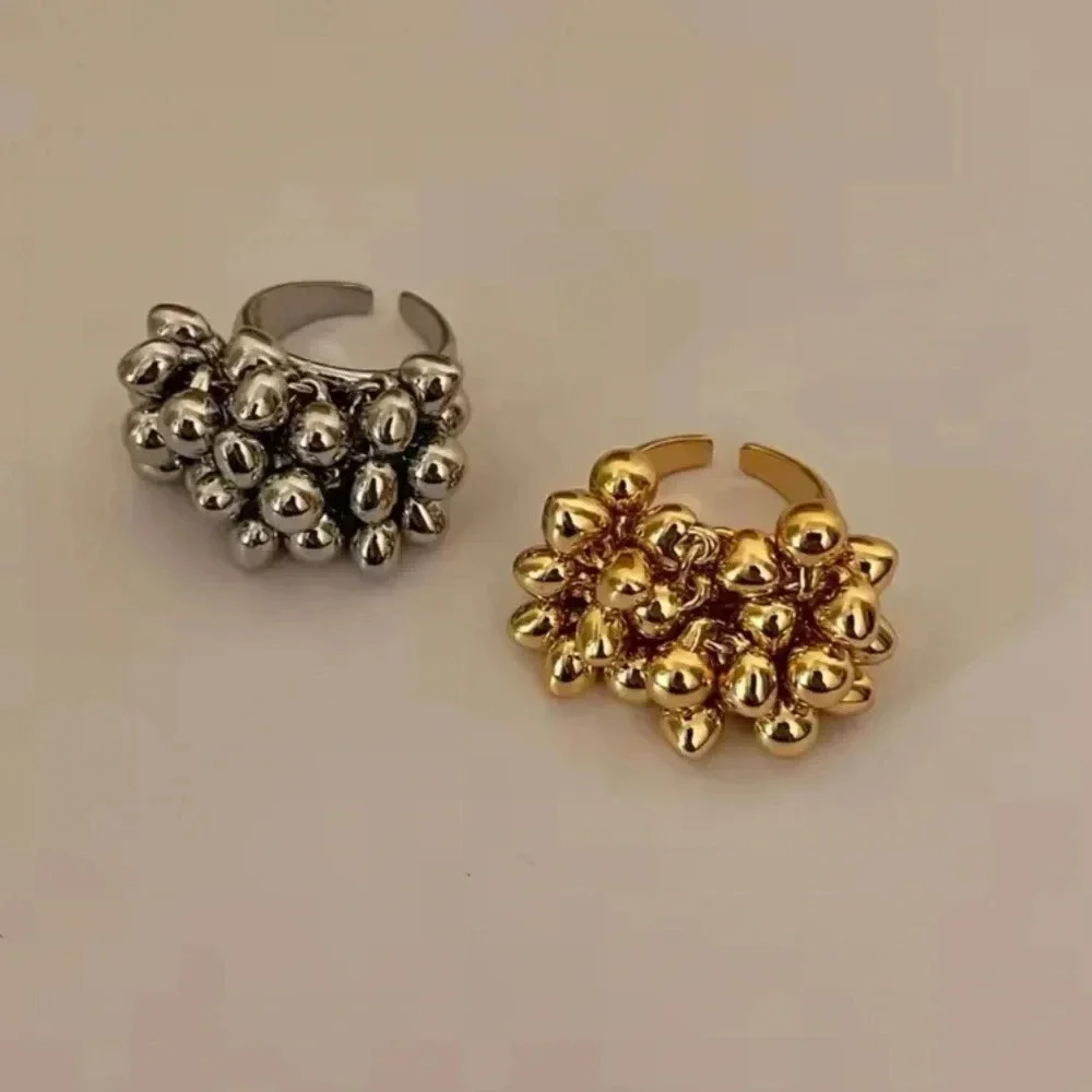 Baroque Ball Cluster Ring